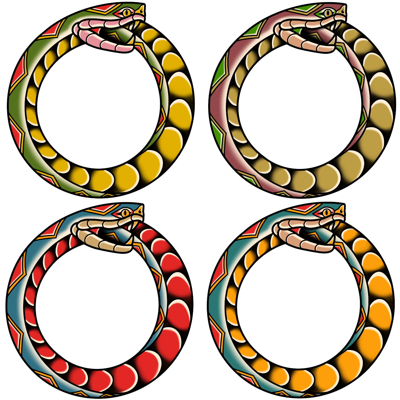 Original Mobius Ouroboros snakes